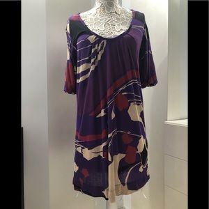 Tunic/short dress with geometric print